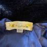 Navy blue midnight blue coat /fur 3/4 length sleeves Image 3