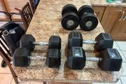 Rubber Hex / Round Dumbbells , Cheap!