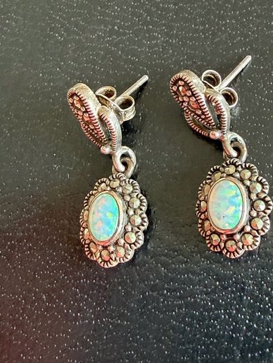 silver earrings