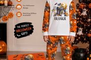 Halloween Personalised Treat Boxes and Matching pyjamas