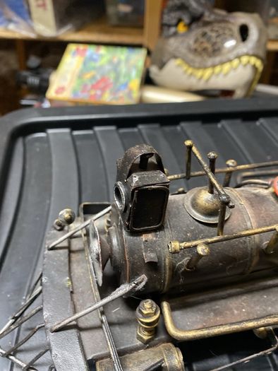 metal train ornament
