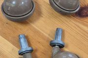 4 Vintage castor wheels MidCentury