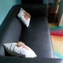Small leatherette sofa Image 3