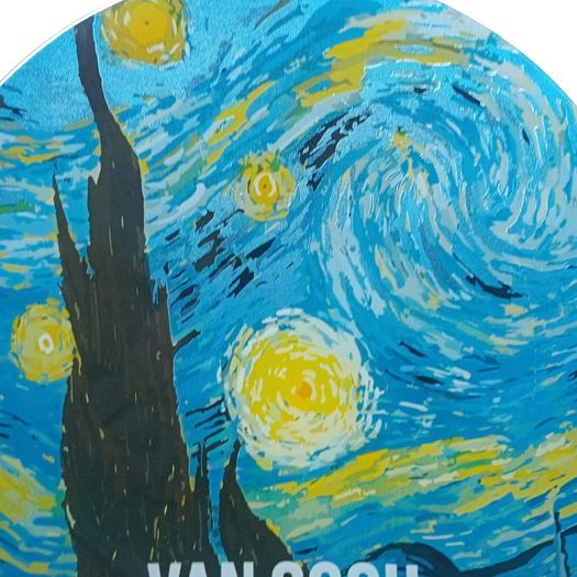 Vincent Van Gogh > "Starry Night" Translucent Studio Glass Platter