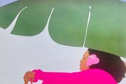 Original 1985 United Airlines Hawaii poster Pegge Hopper
