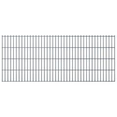2D Garden Fence Panels 2.008x0.83 m 26 m (Total Length) Grey