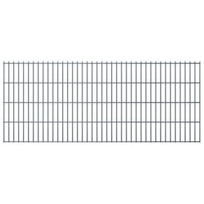 2D Garden Fence Panels 2.008x0.83 m 26 m (Total Length) Grey