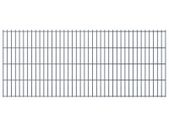 2D Garden Fence Panels 2.008x0.83 m 14 m (Total Length) Grey