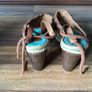 Ladies Camper Tan Leather High Heel Sandal Size 36 Image 6