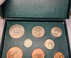 Ireland 1964 Coin Set Half Crown to Farthing Superb Condition Coins in Original Holder