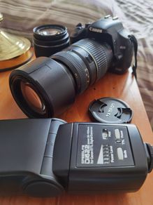 Canon 450d, 2 x lens, ext flash and carrycase
