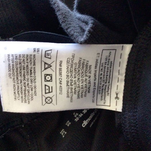 Adidas Leggings Black Size XS Uk 4 to 6 includes post