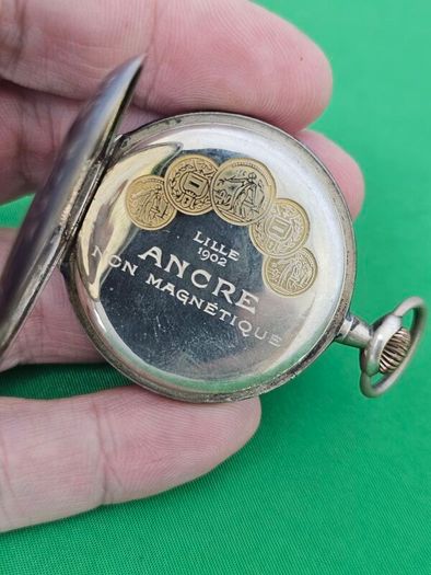 Antique Silver Swiss Made Early 1900s Pocket watch