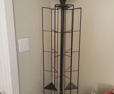 Floor standing lamp with built in CD wrack