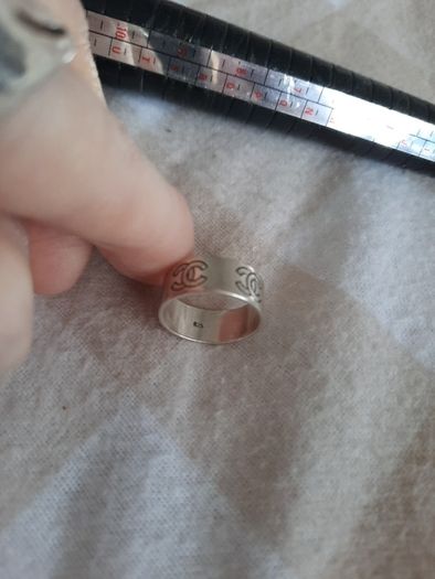 sterling silver cc ring