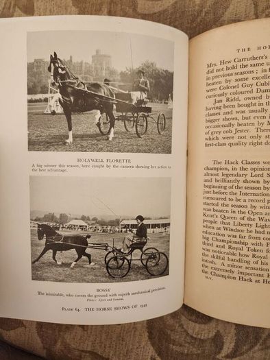 The Horseman's Year Book. Edited By Lt.col.w.e.lyon. 1950 First Edition Hardback In Good Condition. Plus Hunting,showing, And Chasing. By Sam Marsh. See Photos For Same.