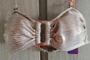 Rose gold bikini top size 34