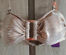 Rose gold bikini top size 34