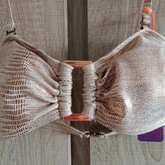Rose gold bikini top size 34