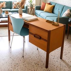 mid century vintage teak desk