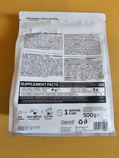 Creatine Ostrovit 100% tasteless 500g.