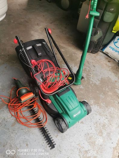 Electric Lawnmower, Strimmer and Hedge cutter