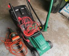 Electric Lawnmower, Strimmer and Hedge cutter