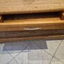 Solid Oak Coffee table with 2 drawers and storage shelf Image 3