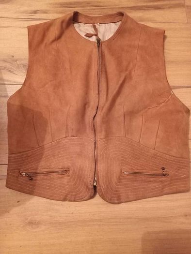 Suede 70s Waistcoat Bohemian Vintage Festival