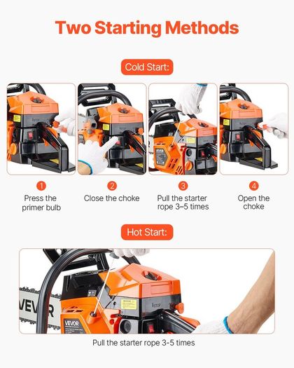 62cc Petrol Chainsaw with 20in Bar