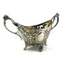 Rare Antique art nouveau silver plated basket Image 3