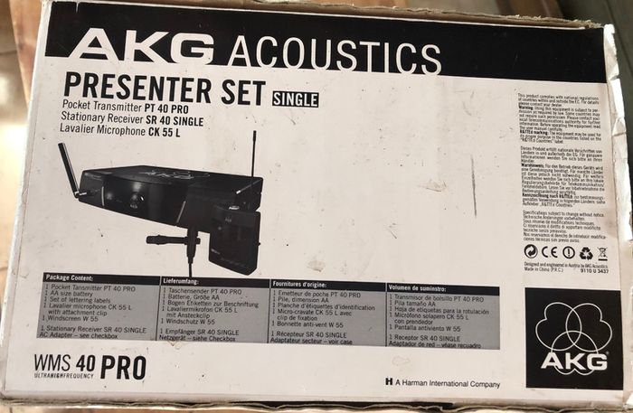 Akg Wms 40 Pro Presenter Set