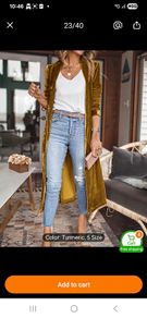 Long Velvet Kimono