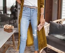 Long Velvet Kimono