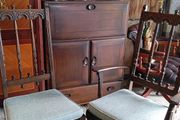 Ercol dining chairs.