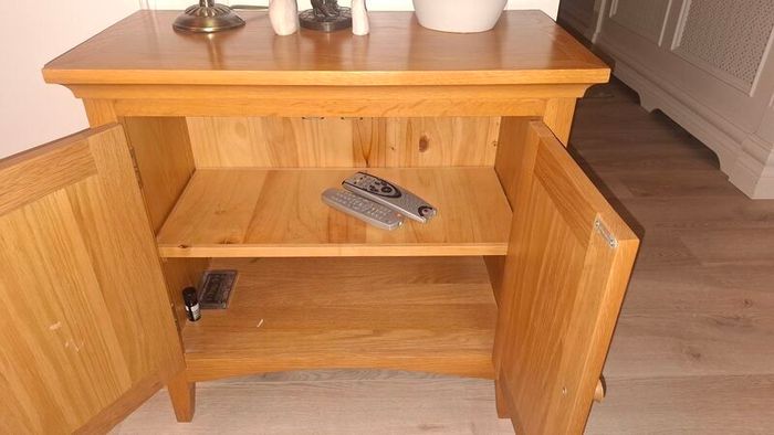 Traditional Wooden Storage Cabinet - Warm Oak