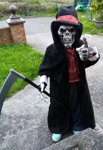 Halloween Costume Dapper Death Skeleton Reaper For Sale in Drogheda ...