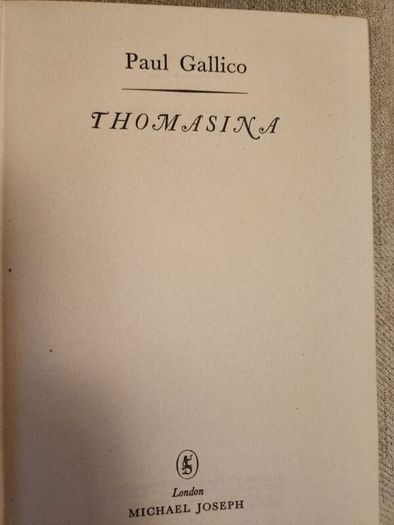Paul Gallico books. Flowers  for Mrs Harris, Thomasina, and The small miracle. All hardback with dustjacket in good condition. Thomasina is a first edition.35