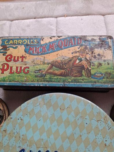 A Job Lot Of 9x  Vintage Tins Big & Small Tins All Vintage