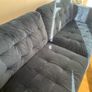 blue velvet sofa Image 3