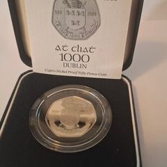 Ireland: Dublin Fifty Pence Proof Coin 1988