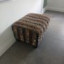 foot pouffe. In good condition. Could be re upholstered Image 3