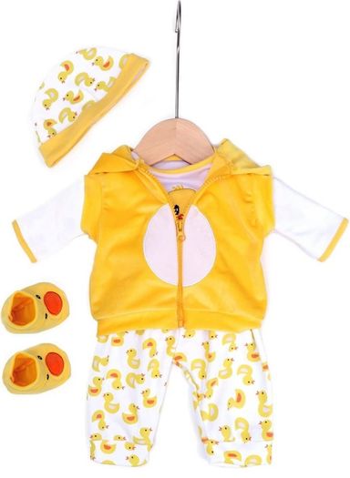 Reborn Baby Dolls Clothes 22 inch Outfit Accessories Yellow Duck 5pcs Set for 20-22 Inch Reborn Doll Newborn Girl&Boy Baby Clothing Baby Sets (FREE POSTAGE)