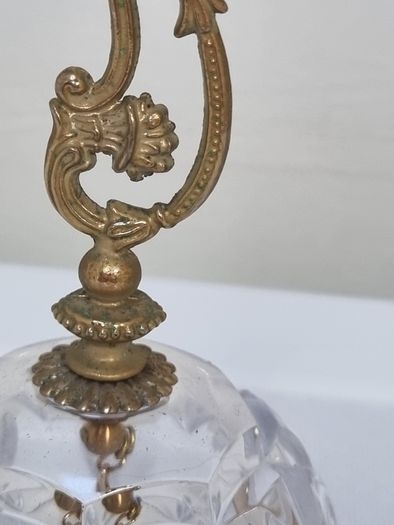Vintage Brass / Crystal  Bell