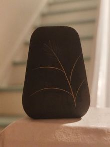 Vintage Japanese Wooden Letter Holder