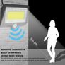 37644 100 LED Solar Powered PIR Motion Sensor Wall Flood Light Security Outdoor Garden Image 3