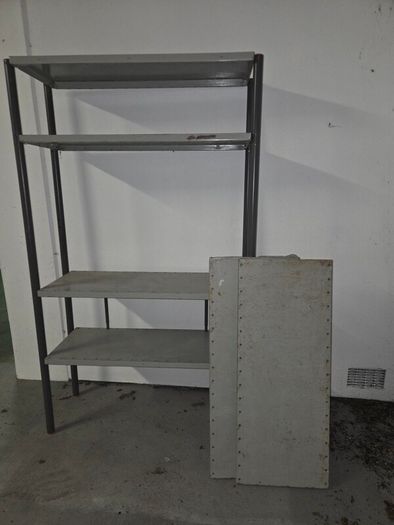 metal shelving unit