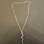 Sliver necklase - chain and silver ring snake Image 8