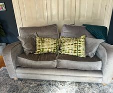 Grey custom made couch x 2
