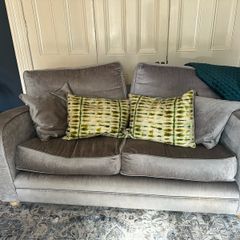Grey custom made couch x 2